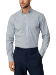 Hackett London Cotton Tailored Fit Gingham Shirt, Ivy Green/Multi, Ivy Green/Multi