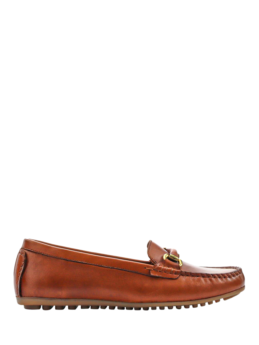 Product image 1 of 5, which shows Jones Bootmaker Athikia Leather Loafers, Tan, 3