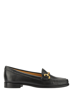 Jones Bootmaker Lorella Wide Fit Leather Loafers, Black