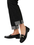 Jones Bootmaker Lorella Leather Loafers, Black Patent