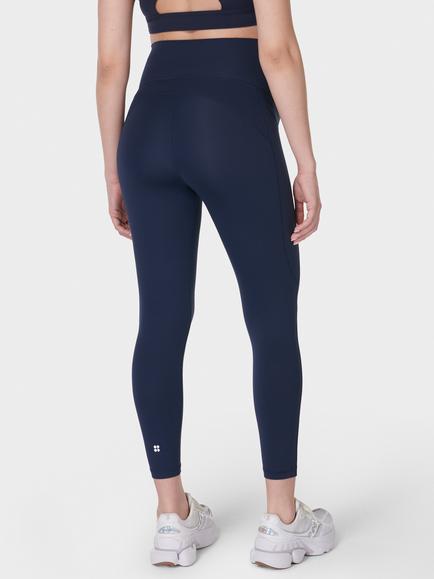 Sweaty Betty All Day 7/8 Maternity Leggings - view 2, Navy Blue