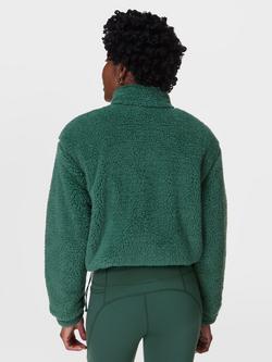 Sweaty Betty Canyon Zip Up Fleece, Glade Green - view 2, Glade Green