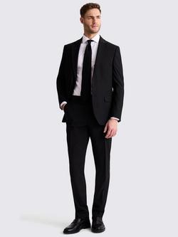 Moss Tailored Fit Stretch Suit Jacket - view 2, Black