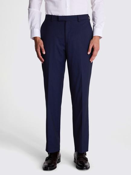 Moss Regular Fit Stretch Suit Trousers, Ink