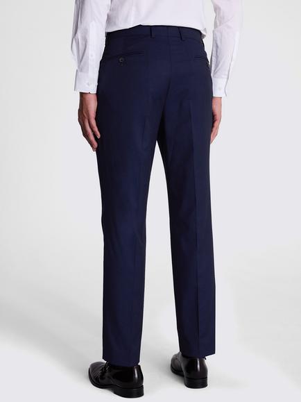 Moss Regular Fit Stretch Suit Trousers - view 2, Ink