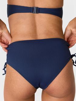 Whistles Mixed Rib Bikini Bottoms, Navy - view 2, Navy