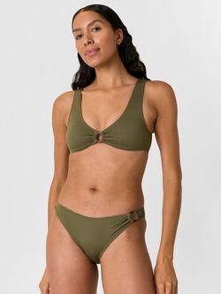 Whistles Ring Detail Bikini Bottoms, Khaki, Khaki
