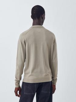 Kin Merino Wool Polo Neck Jumper, Laurel Oak - view 2, Laurel Oak