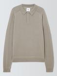Kin Merino Wool Polo Neck Jumper, Laurel Oak