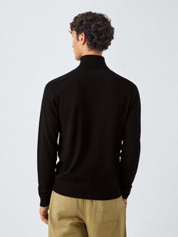 Kin Merino Wool Roll Neck Jumper - view 2, Meteorite