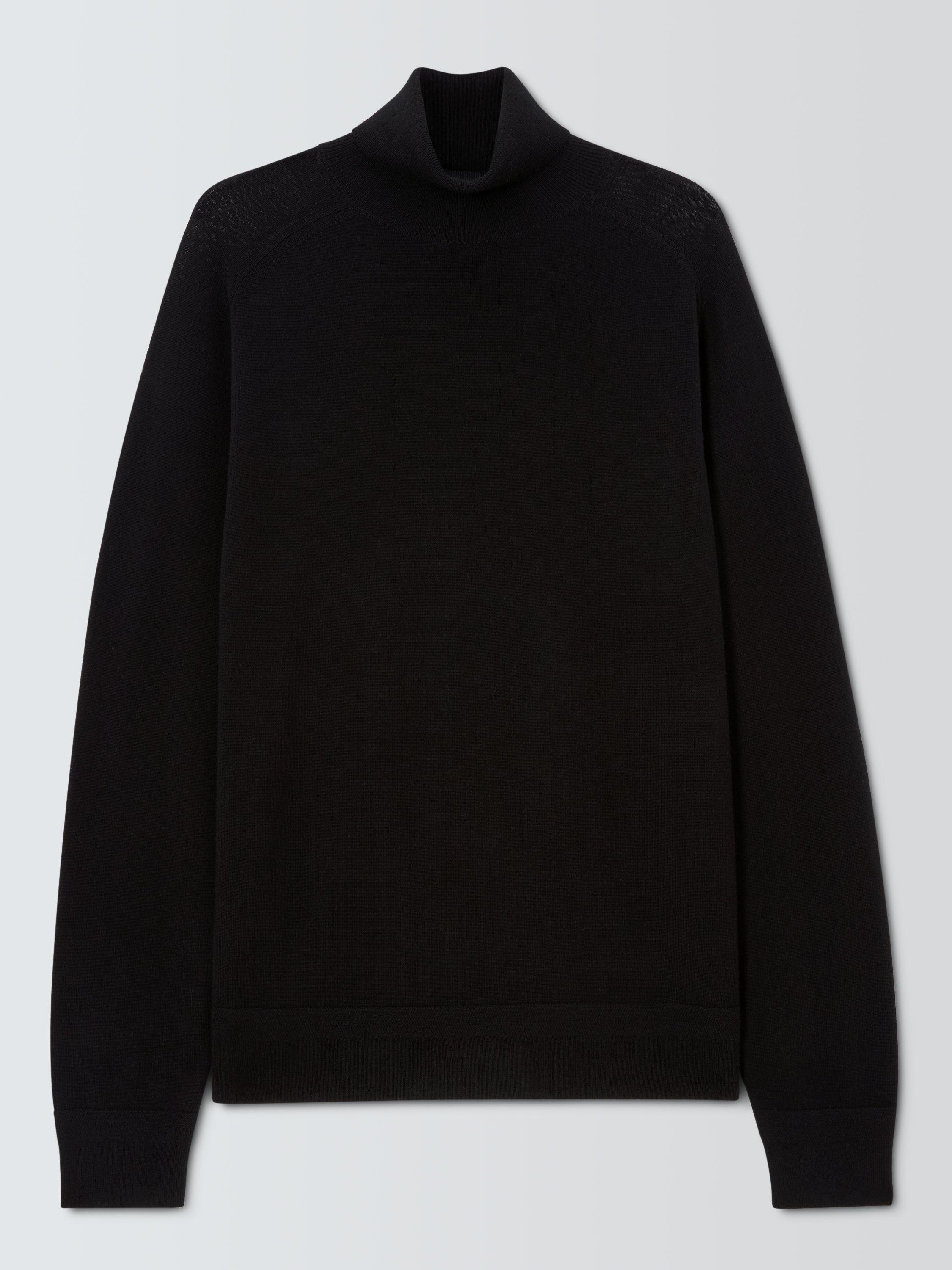 Product image 4 of 6, which shows Kin Merino Wool Roll Neck Jumper, Meteorite, L