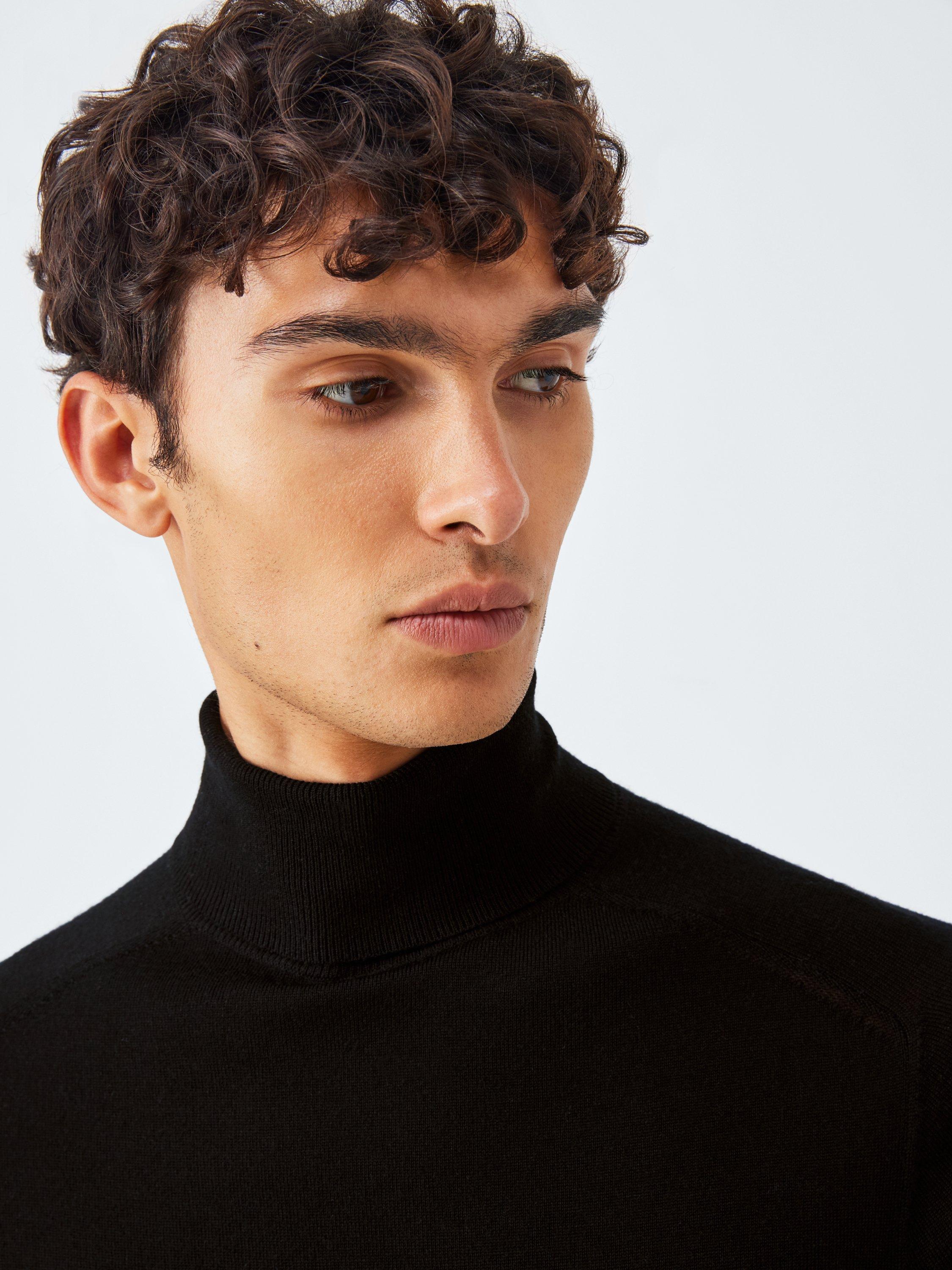 Product image 5 of 6, which shows Kin Merino Wool Roll Neck Jumper, Meteorite, L