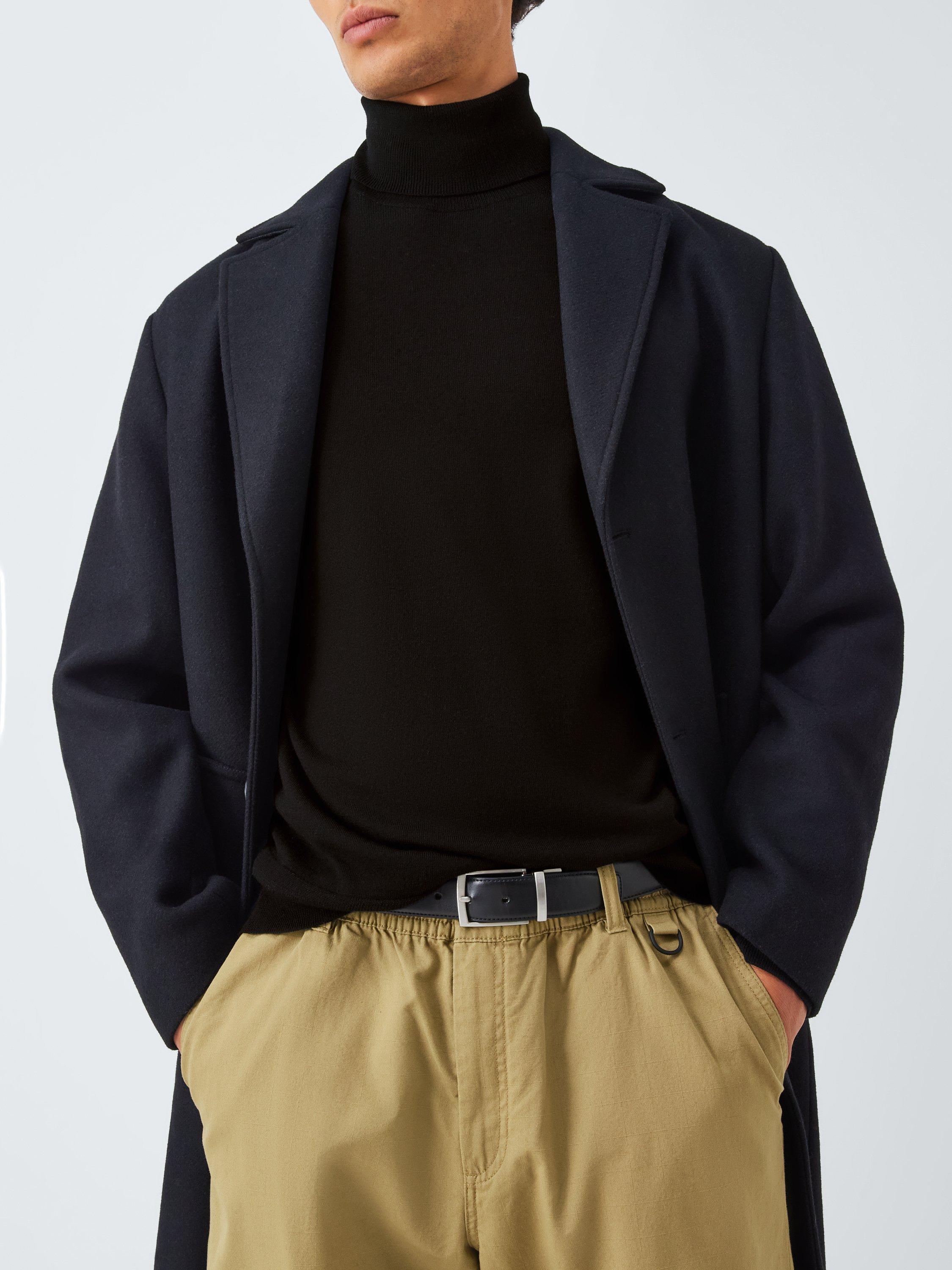 Product image 6 of 6, which shows Kin Merino Wool Roll Neck Jumper, Meteorite, L