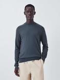 Kin Merino Wool Saddle Neck Jumper, Slate Blue