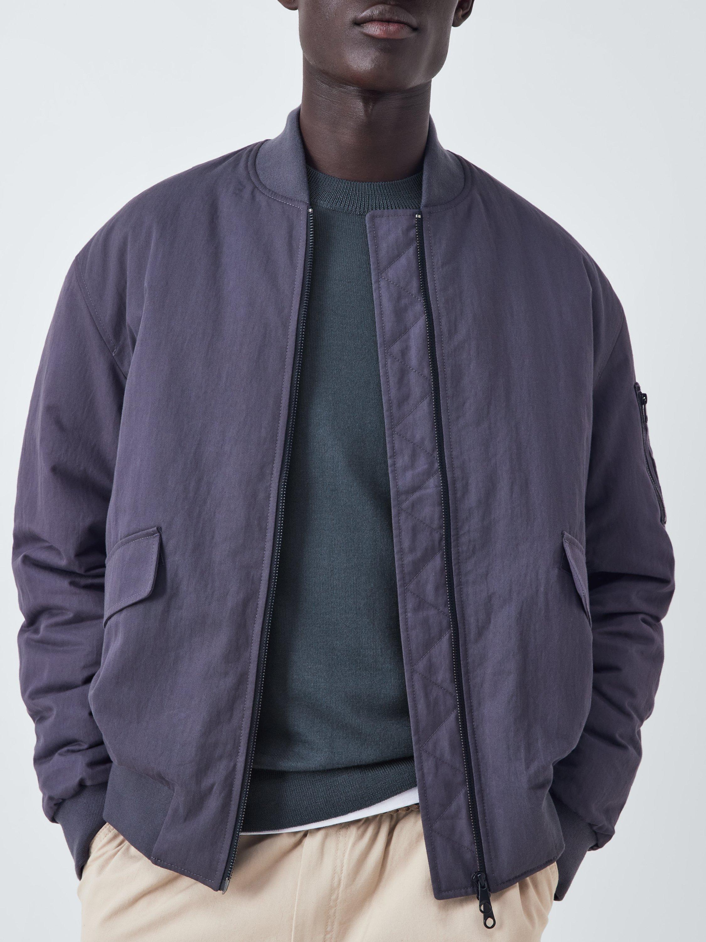 Product image 6 of 6, which shows Kin Merino Wool Saddle Neck Jumper, Slate Blue, S