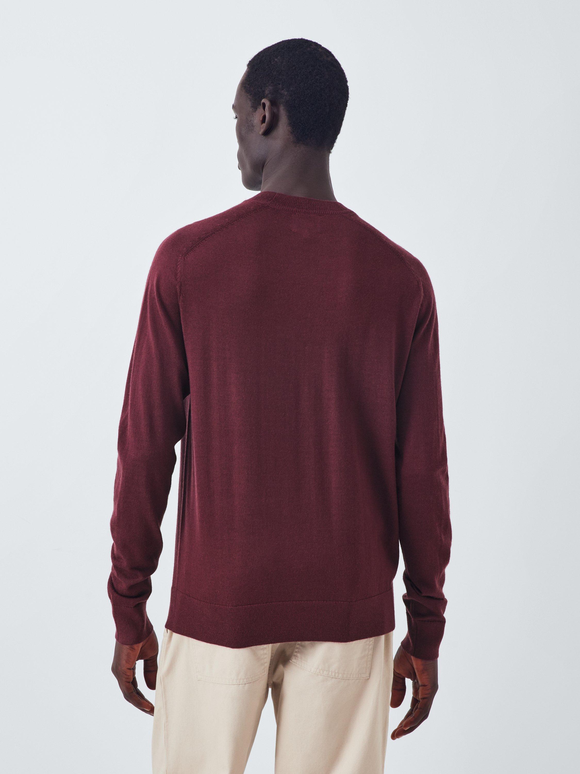 Product image 2 of 6, which shows Kin Merino Wool Saddle Neck Jumper, Port Royale, M