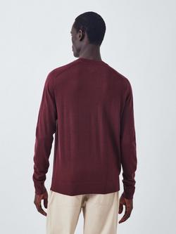 Kin Merino Wool Saddle Neck Jumper - view 2, Port Royale