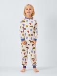 John Lewis Kids' Highland Cow Pyjamas, Natural