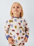 John Lewis Kids' Highland Cow Pyjamas, Natural