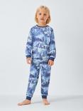 John Lewis Kids' Mountain Pyjamas, Pack of 3, Blue