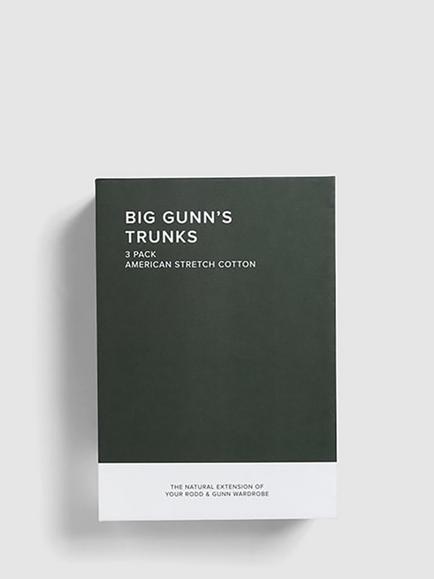 Rodd & Gunn Big Gunn's Trunks, Pack of 3 - view 2, Black