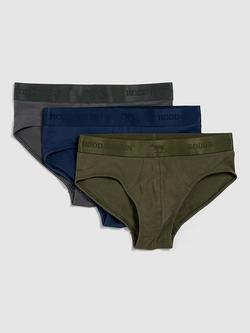 Rodd & Gunn Shy Cotton Blend Briefs, Pack of 3, Multi