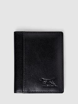 Rodd & Gunn Walton Landscape Fold 8cc Leather Cardholder, Nero