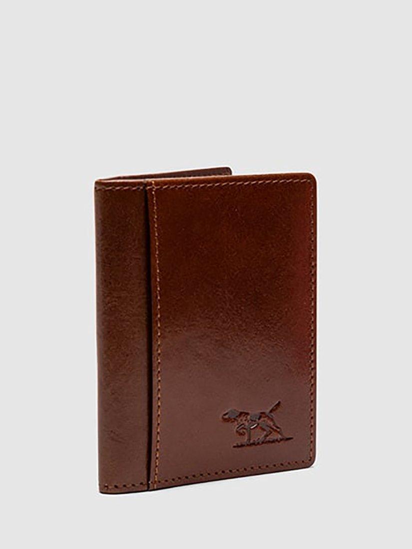 Product image 2 of 6, which shows Rodd & Gunn Walton Landscape Fold 8cc Leather Cardholder, Cognac, One Size