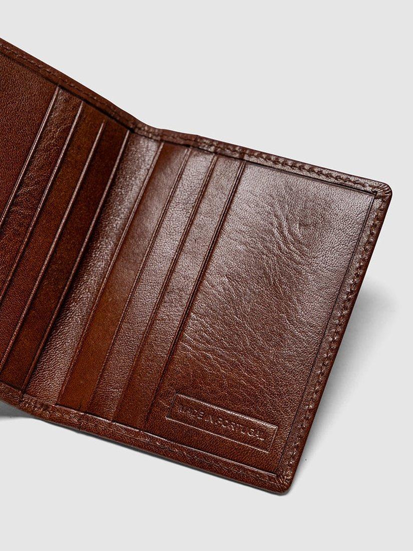 Product image 5 of 6, which shows Rodd & Gunn Walton Landscape Fold 8cc Leather Cardholder, Cognac, One Size