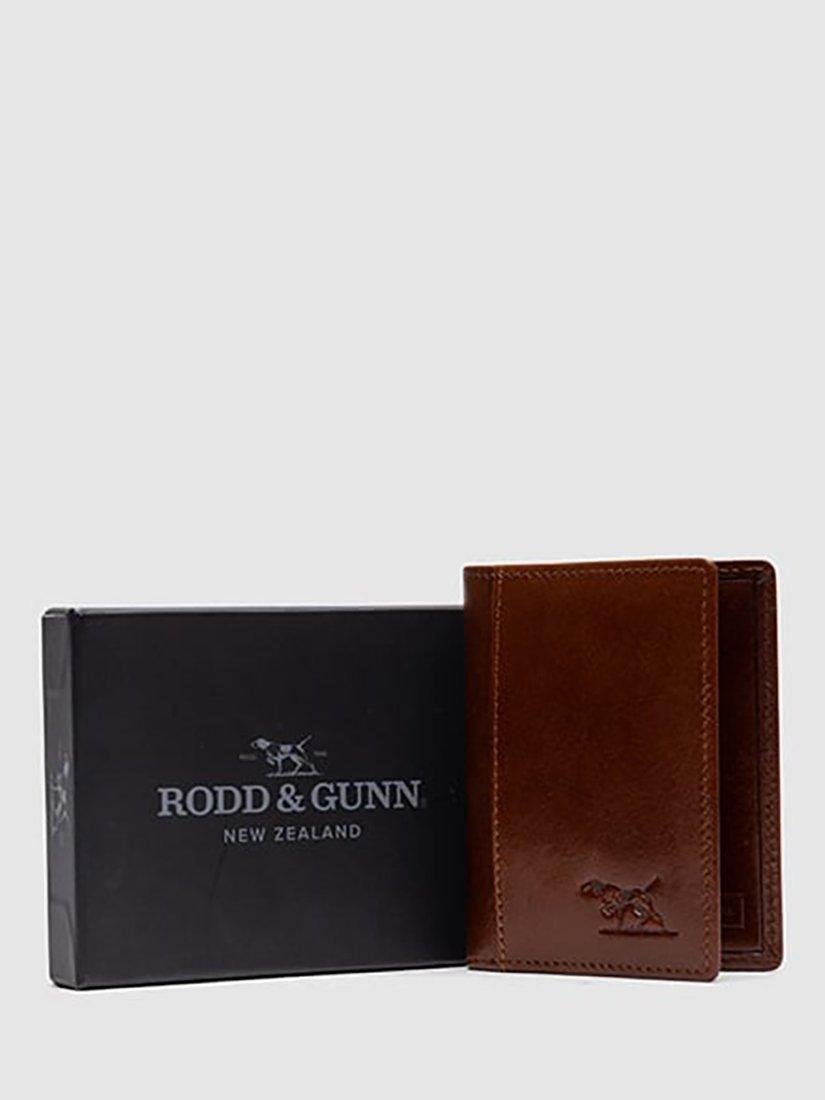 Product image 6 of 6, which shows Rodd & Gunn Walton Landscape Fold 8cc Leather Cardholder, Cognac, One Size
