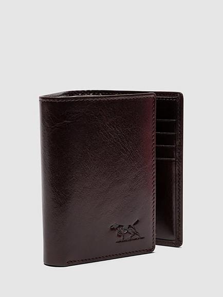 Rodd & Gunn Wesport Tri-Fold Leather Wallet, Chocolate - view 2, Chocolate