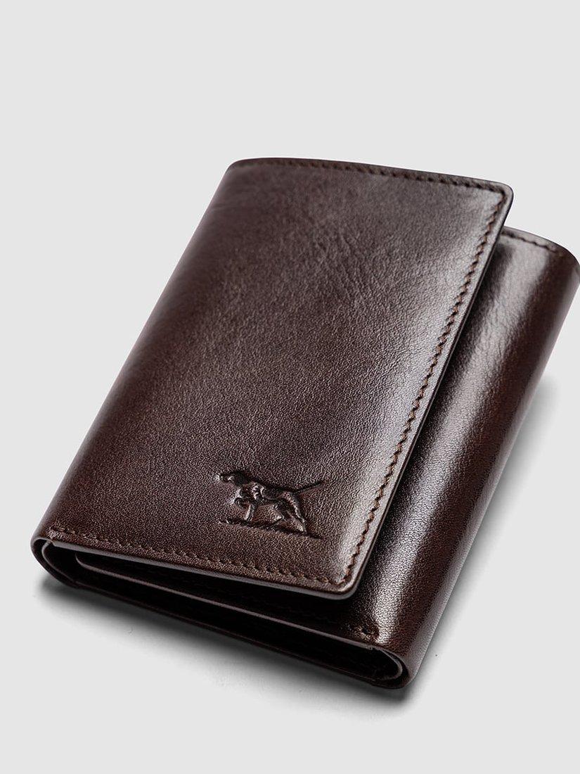 Product image 4 of 6, which shows Rodd & Gunn Wesport Tri-Fold Leather Wallet, Chocolate, One Size