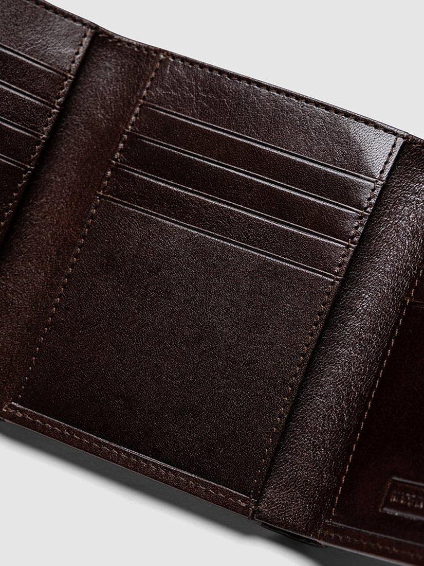 Product image 5 of 6, which shows Rodd & Gunn Wesport Tri-Fold Leather Wallet, Chocolate, One Size