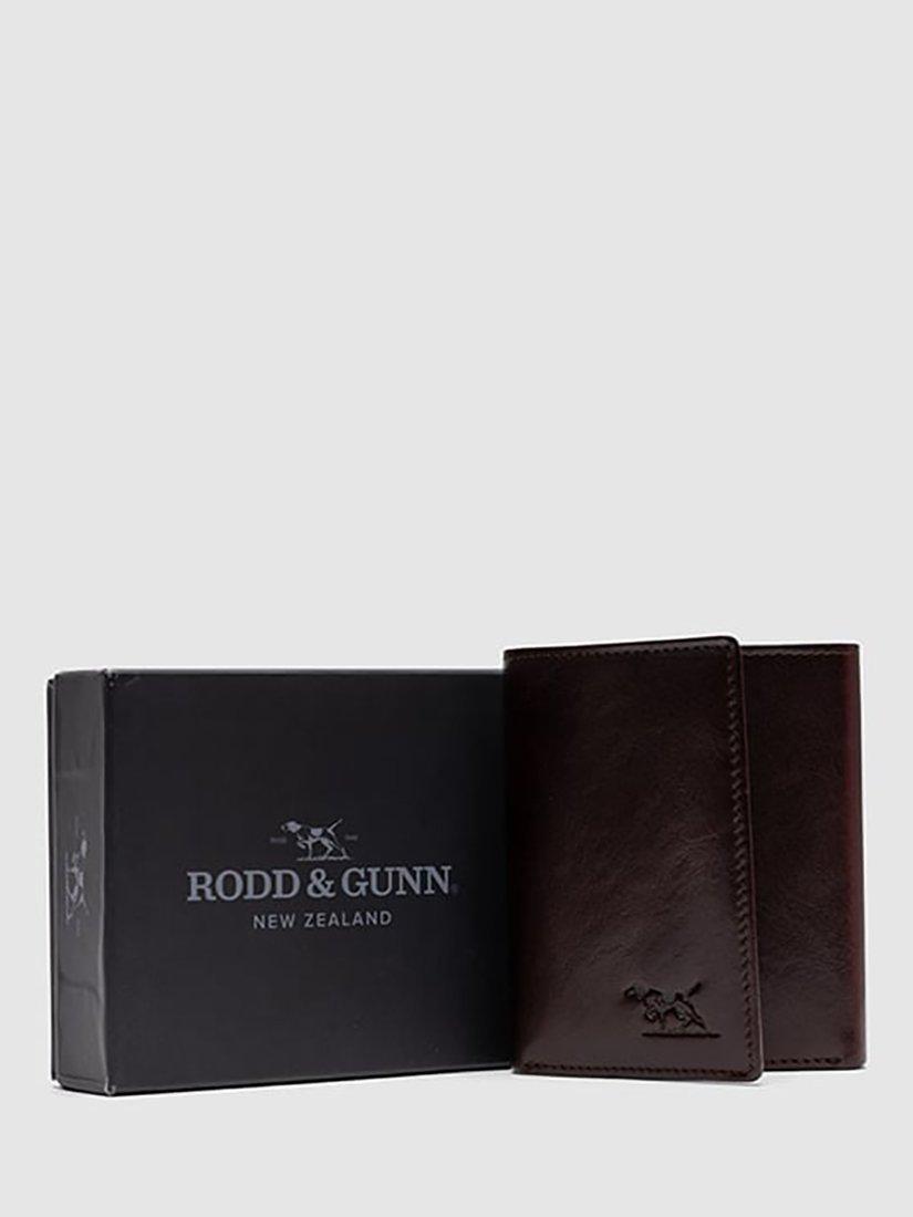 Product image 6 of 6, which shows Rodd & Gunn Wesport Tri-Fold Leather Wallet, Chocolate, One Size