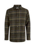 Jack & Jones Joshua Cotton Blend Checked Shirt, Delicioso