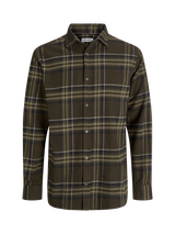 Jack & Jones Joshua Cotton Blend Checked Shirt, Delicioso