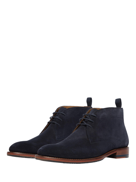 Oliver Sweeney Farleton Leather Chukka Boots, Navy - view 2, Navy