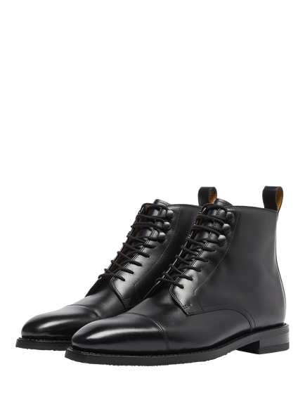 Oliver Sweeney Inglesham Hand Finished Leather Derby Boots - view 2, Black
