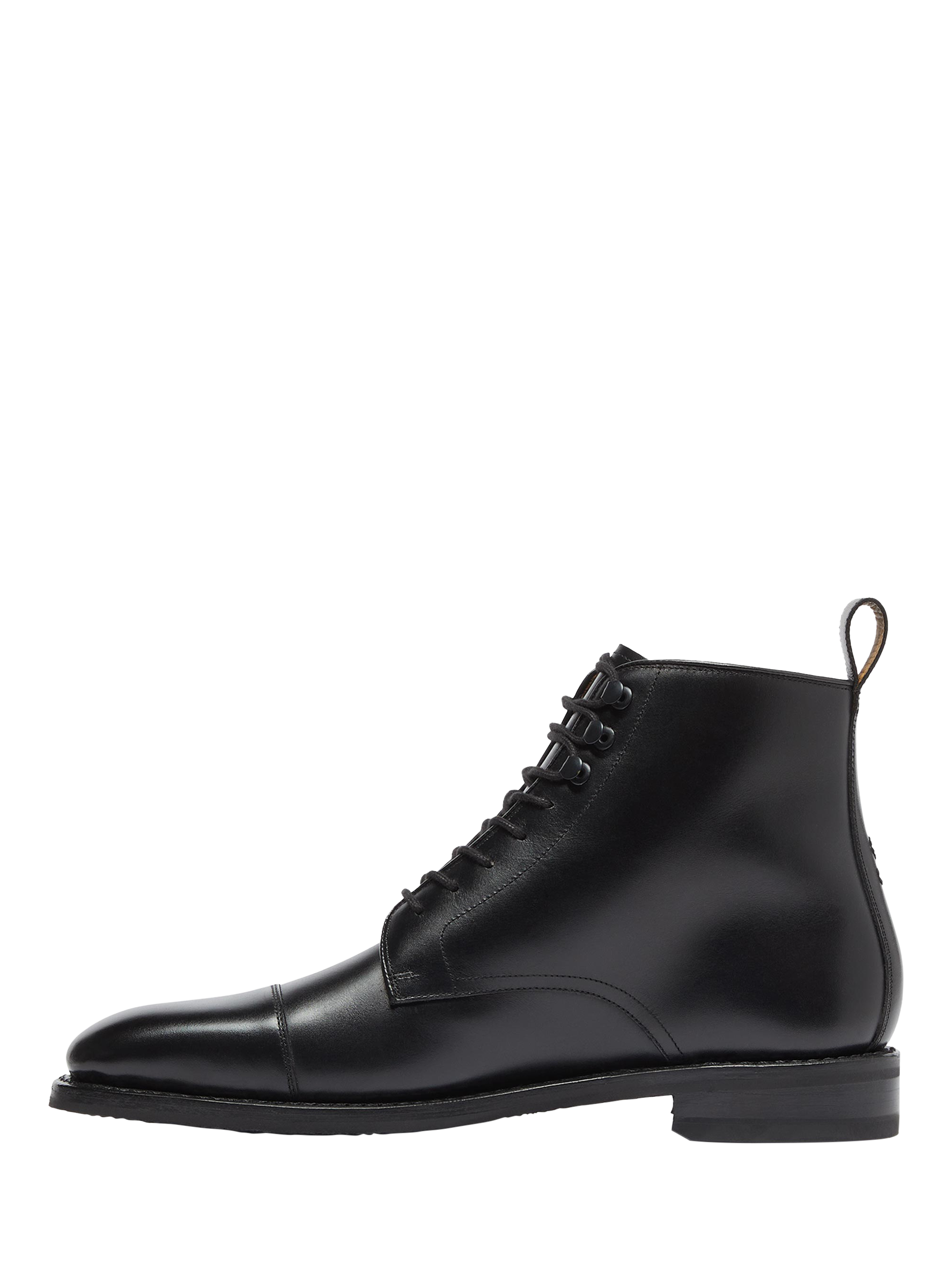 Product image 3 of 5, which shows Oliver Sweeney Inglesham Hand Finished Leather Derby Boots, Black, 6