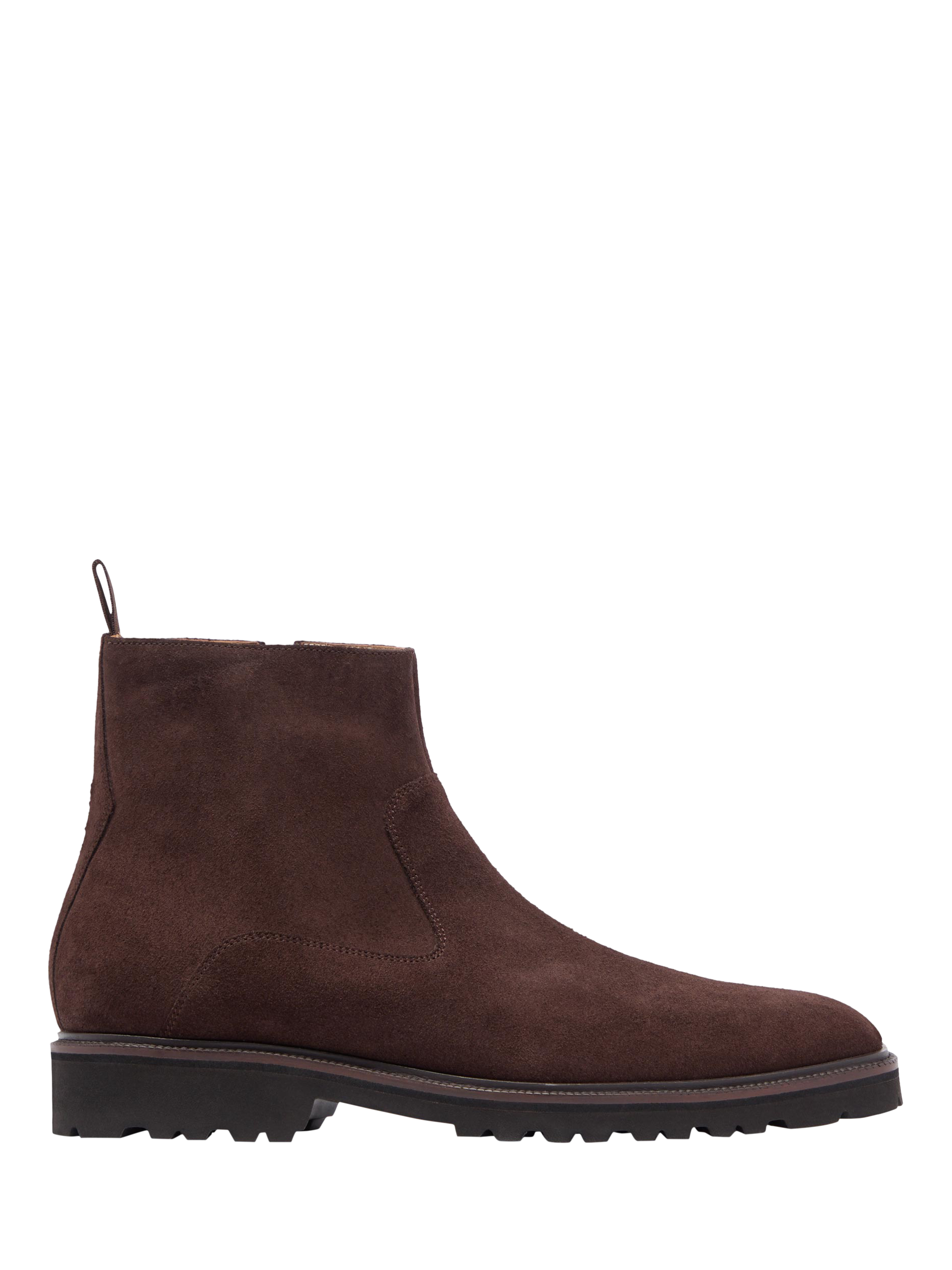 Product image 1 of 5, which shows Oliver Sweeney Swanley Suede Zip Boots, Chocolate, 6