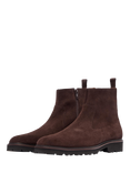 Oliver Sweeney Swanley Suede Zip Boots, Chocolate