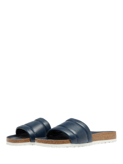 Oliver Sweeney Bornos Leather Slider Sandals, Navy - view 2, Navy