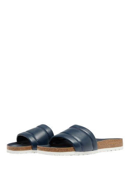 Oliver Sweeney Bornos Leather Slider Sandals, Navy - view 2, Navy
