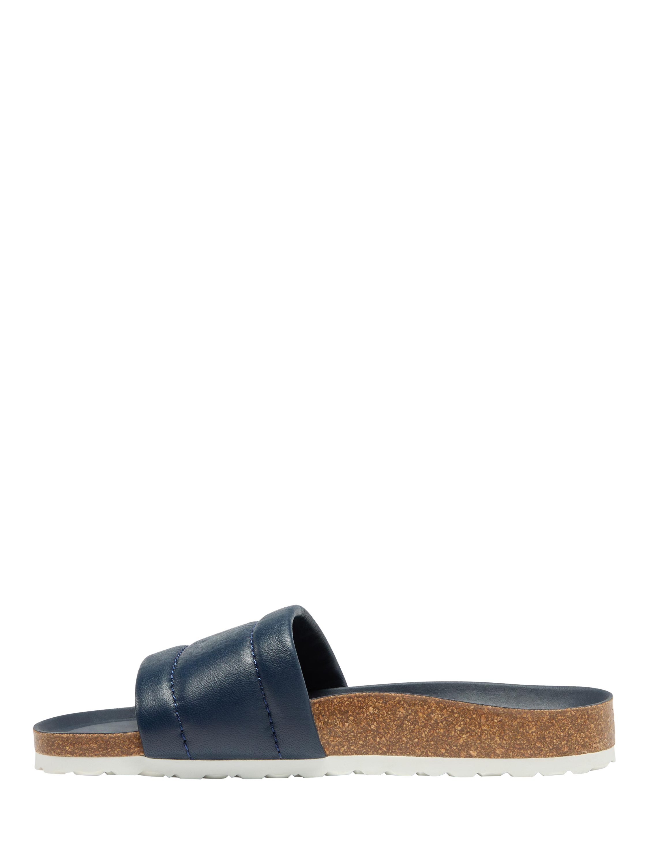 Product image 3 of 5, which shows Oliver Sweeney Bornos Leather Slider Sandals, Navy, 6