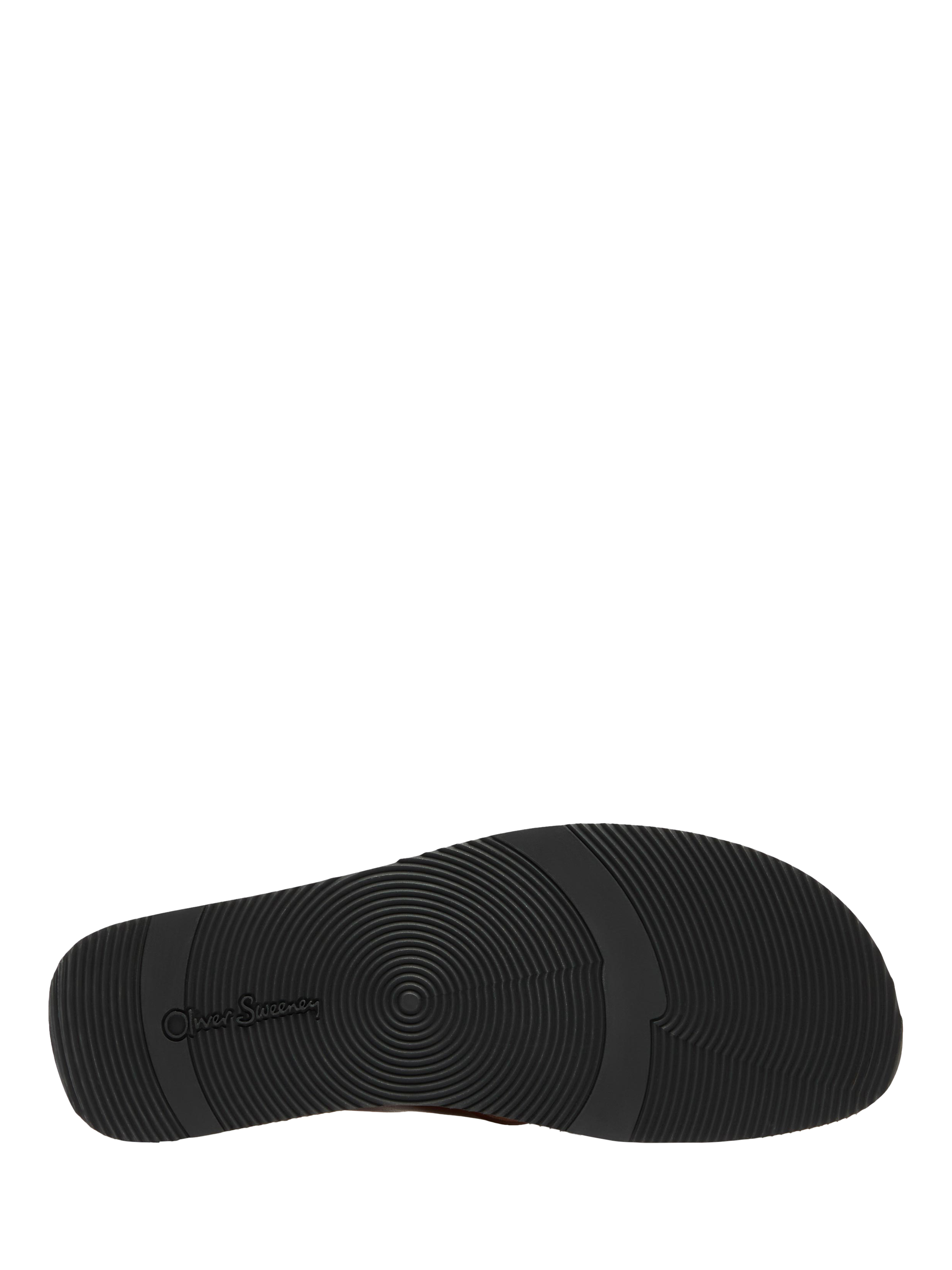 Product image 4 of 5, which shows Oliver Sweeney Chesil  Antiqued Leather Cross Over Footbed Sandals, Tan, 6