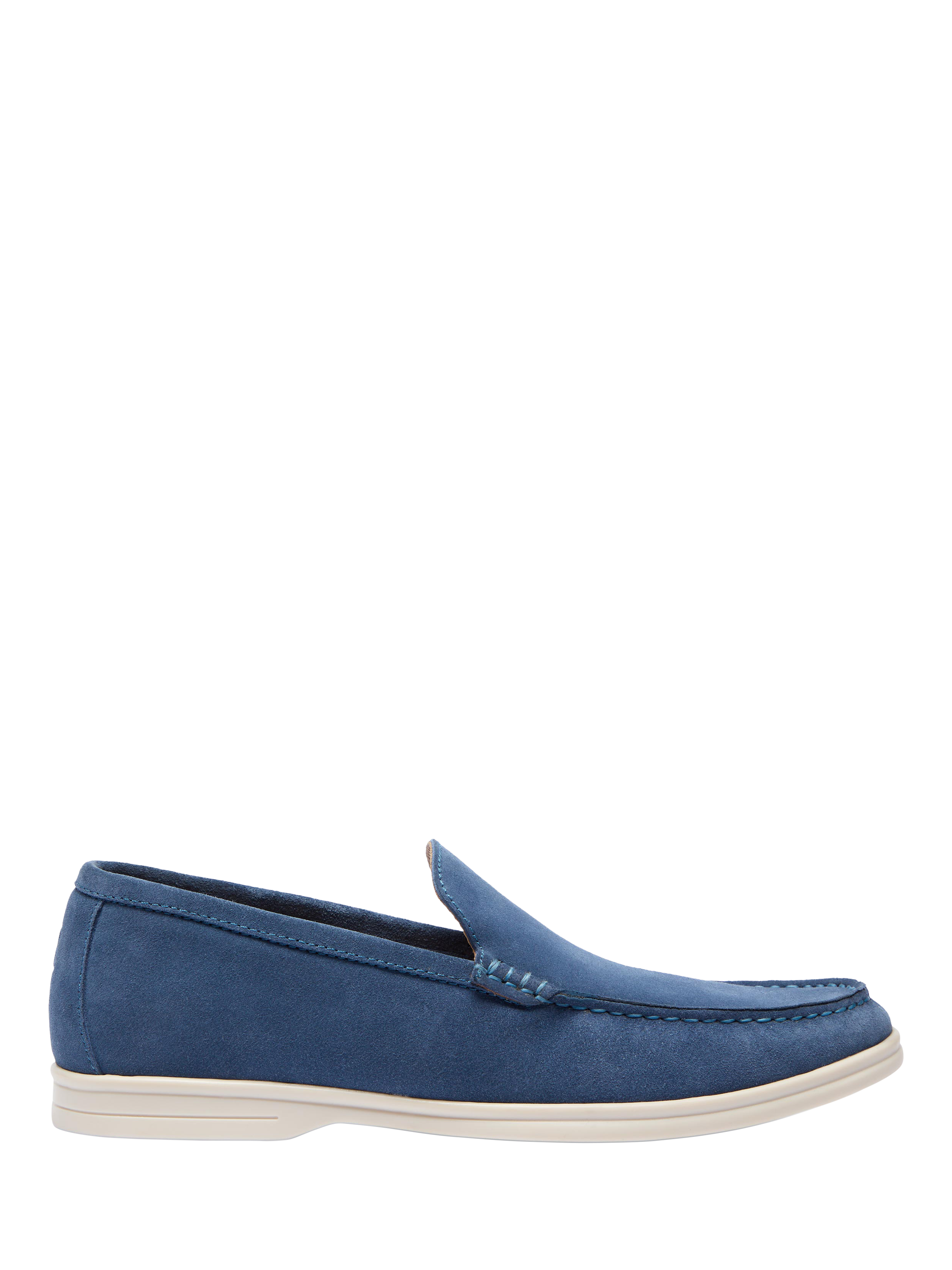 Product image 1 of 5, which shows Oliver Sweeney Alicante Suede Moccasin Loafers, Blue, 6