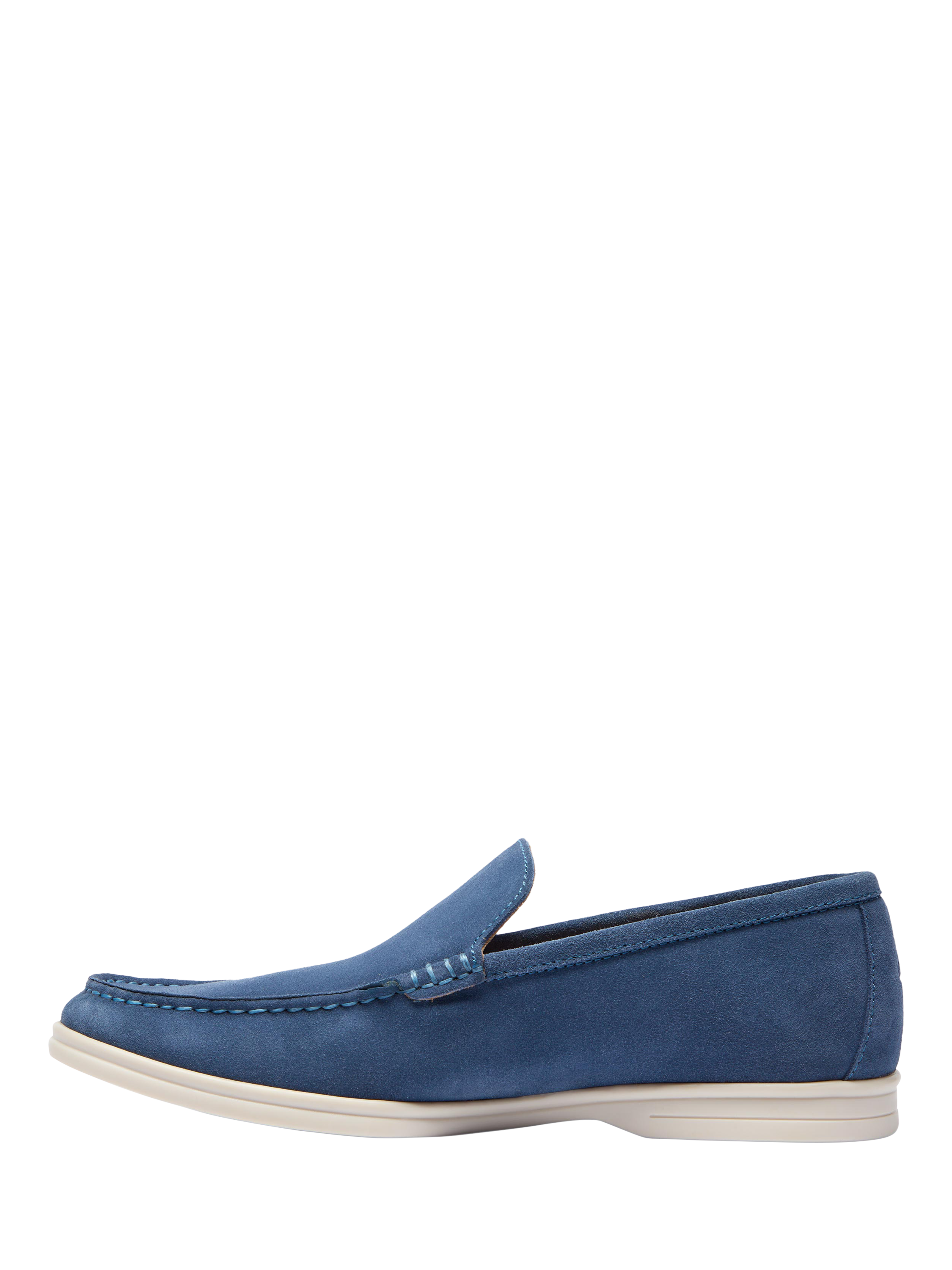 Product image 3 of 5, which shows Oliver Sweeney Alicante Suede Moccasin Loafers, Blue, 6