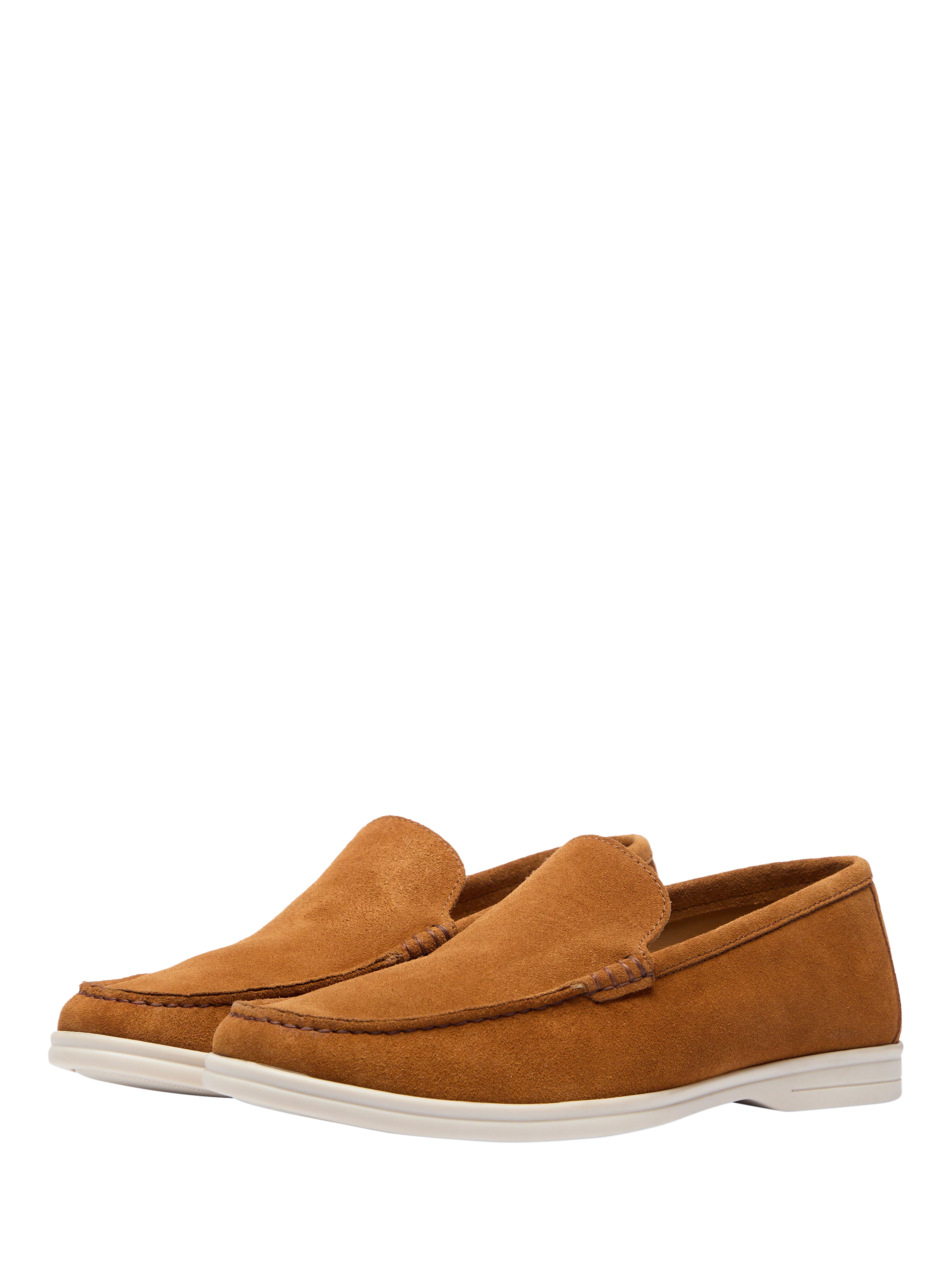 Product image 2 of 5, which shows Oliver Sweeney Alicante Suede Moccasin Loafers, Tan, 6