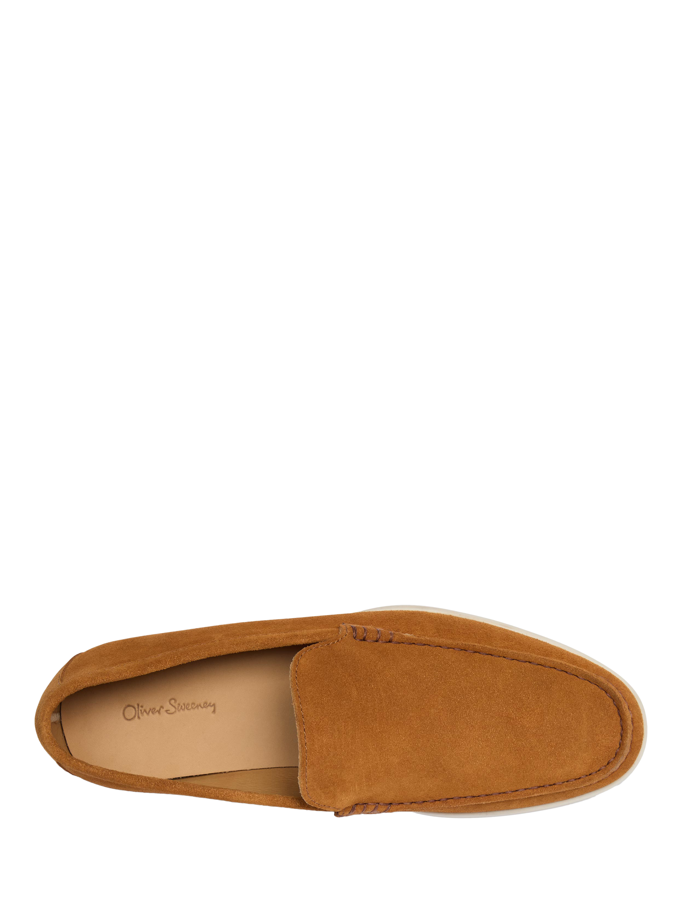 Product image 5 of 5, which shows Oliver Sweeney Alicante Suede Moccasin Loafers, Tan, 6
