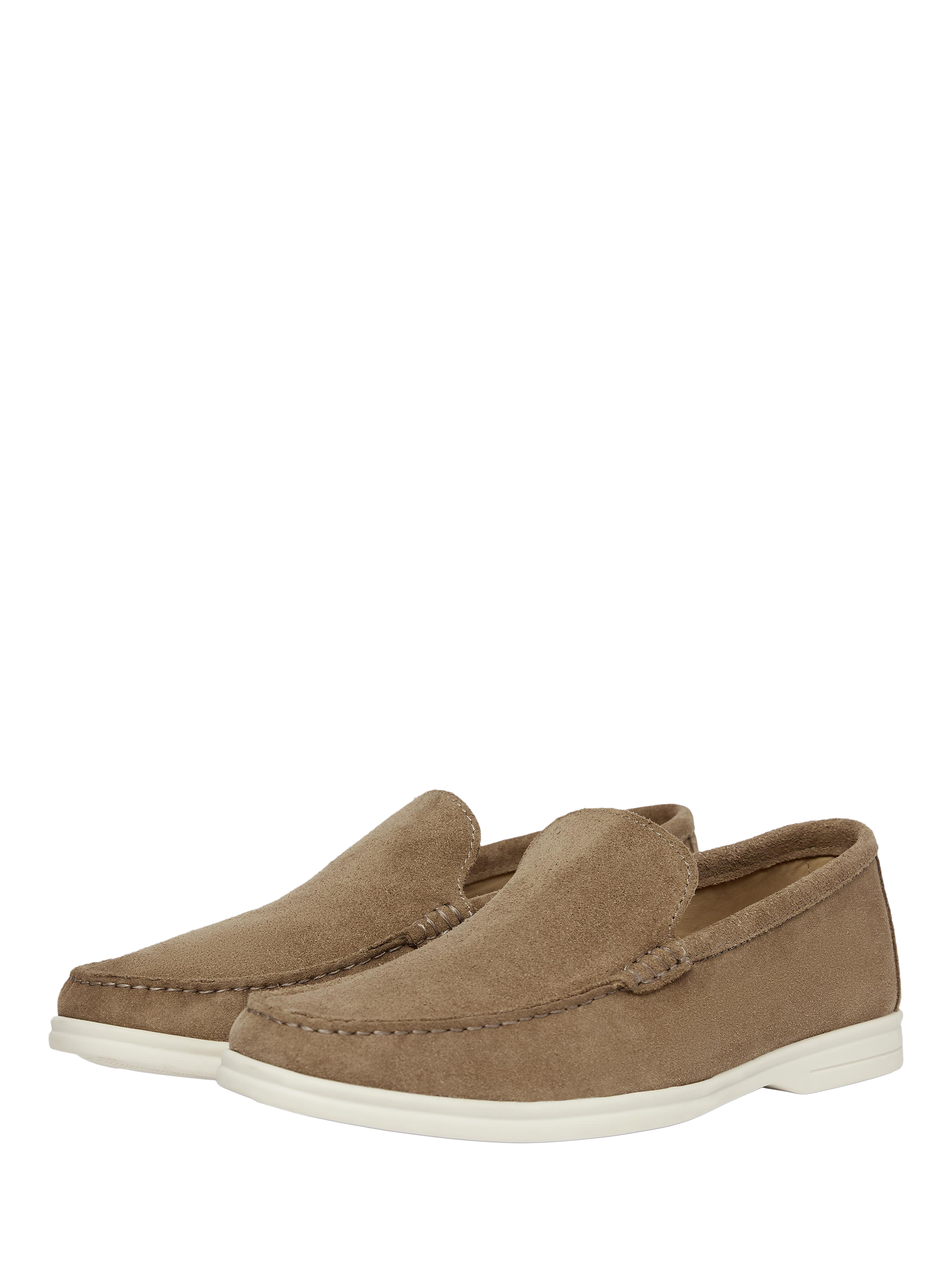 Product image 2 of 5, which shows Oliver Sweeney Alicante Suede Moccasin Loafers, Taupe, 6